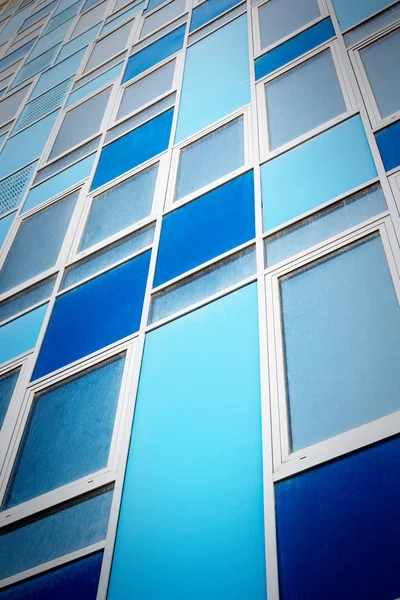 Barevné moderní fasády — Stock fotografie