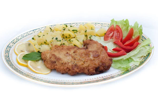 Viyana biftek sebzeli