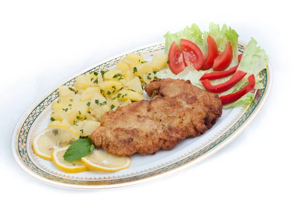 Viyana biftek sebzeli