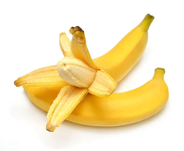 两个香蕉孤立 — 图库照片