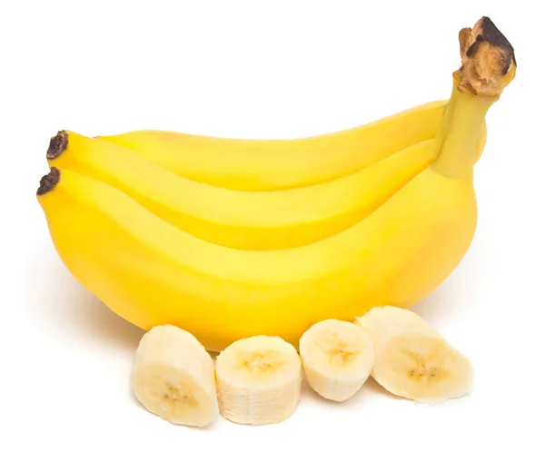 Massa bananer och skalade — Stockfoto