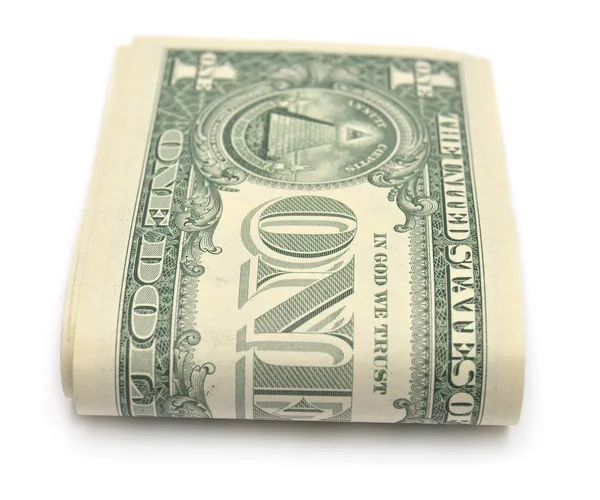 Banknote one dollar isolated — Stock Photo, Image