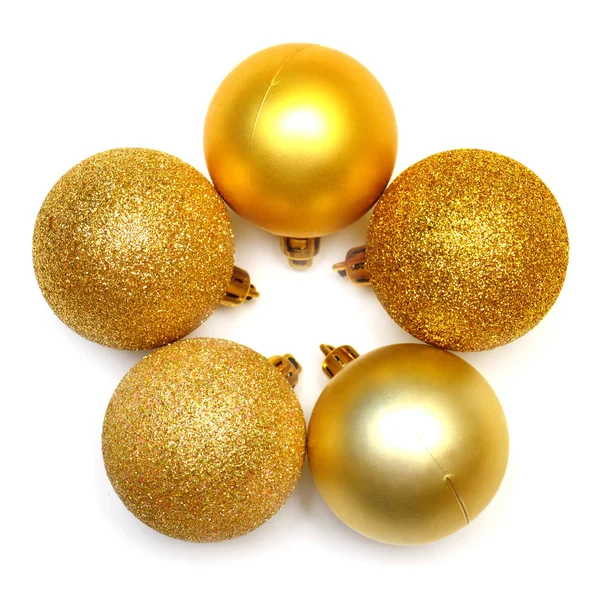 Christmas wreath of balls — Stock Photo, Image