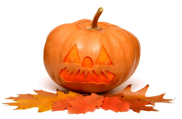 Horrenda calabaza de Halloween — Foto de Stock