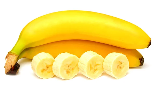 Sladké banány a plátky — Stock fotografie