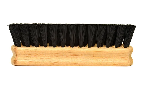 Nova escova de madeira para sapatos — Fotografia de Stock