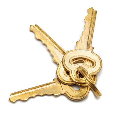 bunch of golden keys clipart
