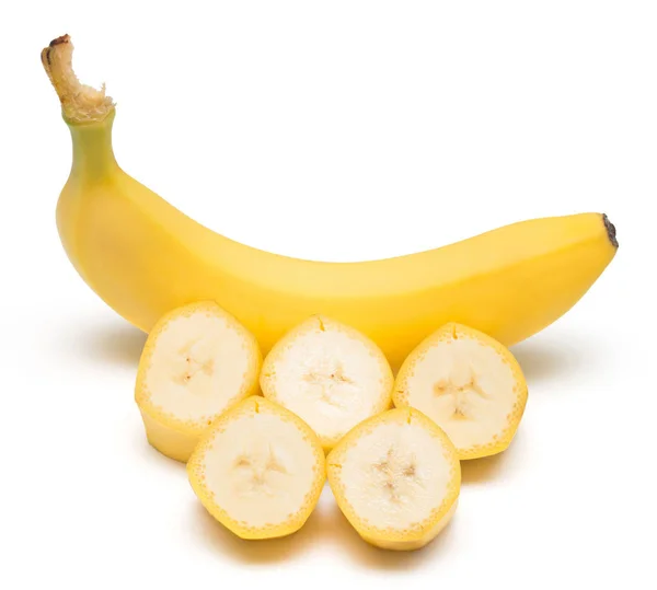 Söt banan och skivor — Stockfoto