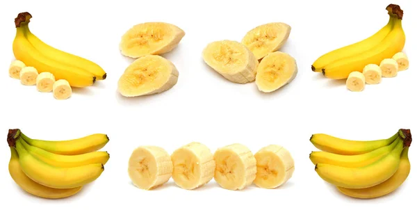 Samling av söta mogna bananer — Stockfoto