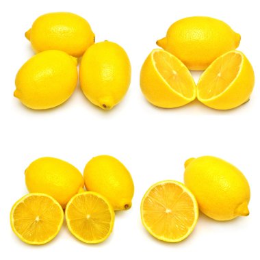 Bütün limon ve yarım koleksiyonu
