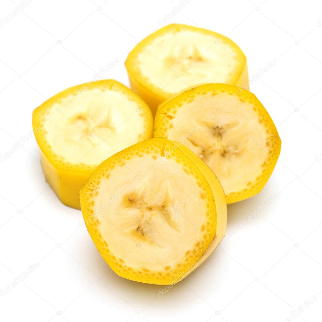 Collection of banana slices