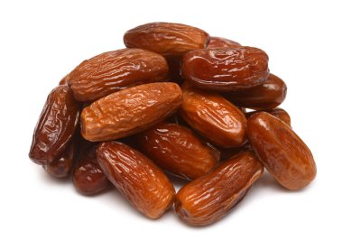 Kurumuş tarihler beyaz arkaplanda izole edildi