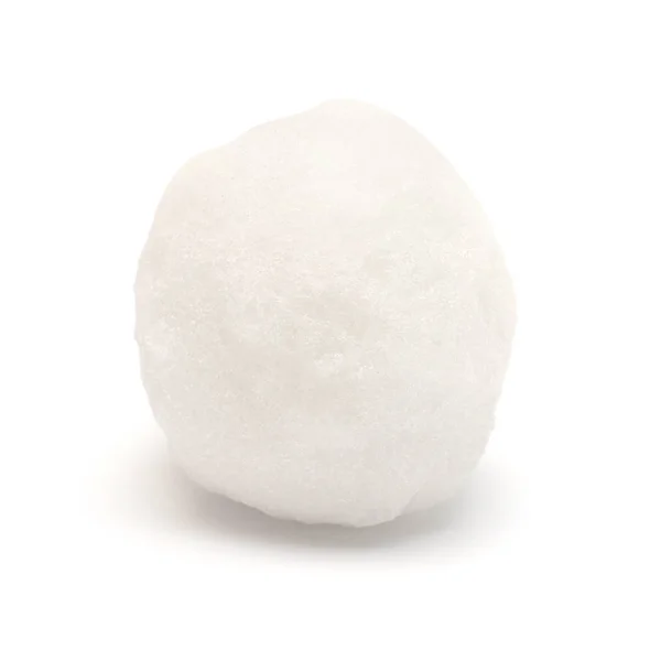 Boule Neige Isolée Sur Fond Blanc — Photo