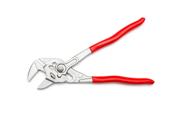 Adjustable Water Pump Pliers Tongue Groove Isolated White Background Universal — Stock Photo, Image