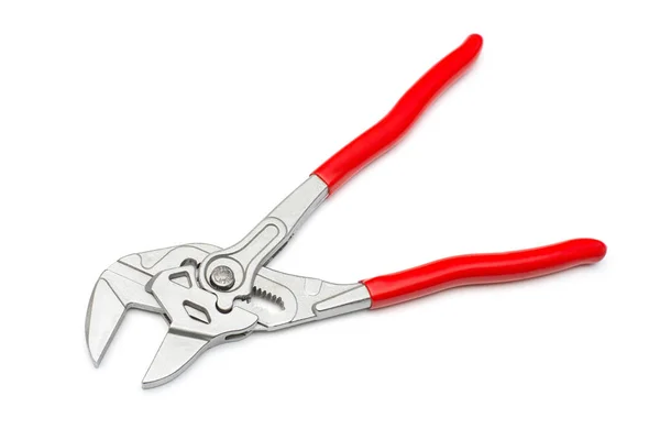 Adjustable Water Pump Pliers Tongue Groove Isolated White Background Universal — Stock Photo, Image