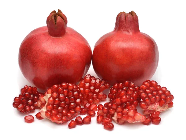 Pomegranate fruit isolated on a white background. Depth of field — Stock Photo, Image