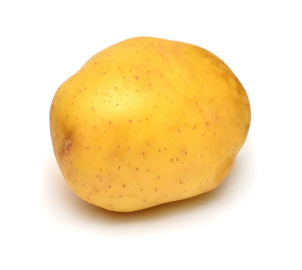 Aardappelgroente geïsoleerd op witte achtergrond. Platte lay, top vie — Stockfoto