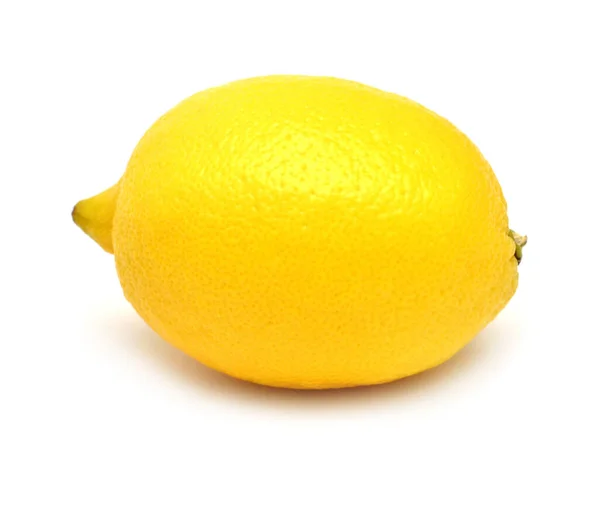 Один лимон ізольований на білому тлі. Тропічні фрукти. Плоский прошарок — стокове фото