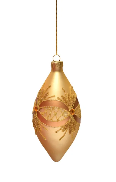 Рождественская игрушка. Мяч сосульки с красивым декором — стоковое фото