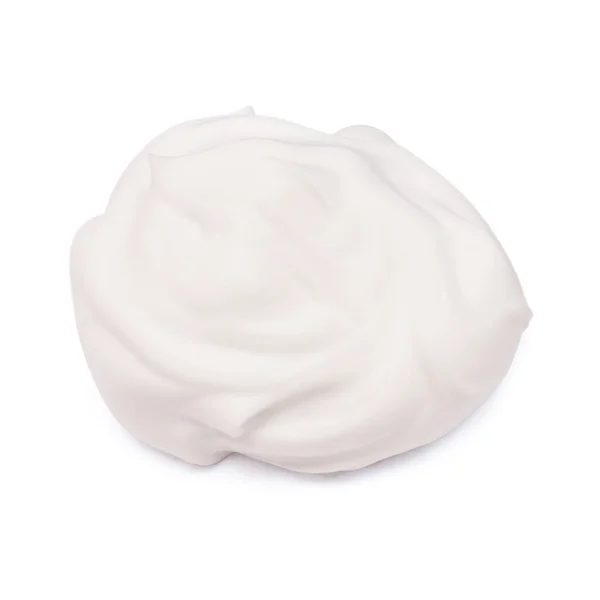 Shaving foam isolated on white background. Creative concept. Fla — Stock Photo, Image