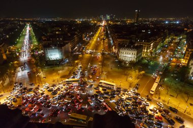 Görünümden zafer takı, Paris, Fransa.