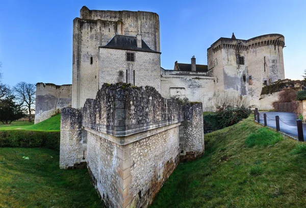 Średniowieczne mury Loches, Francja — Zdjęcie stockowe