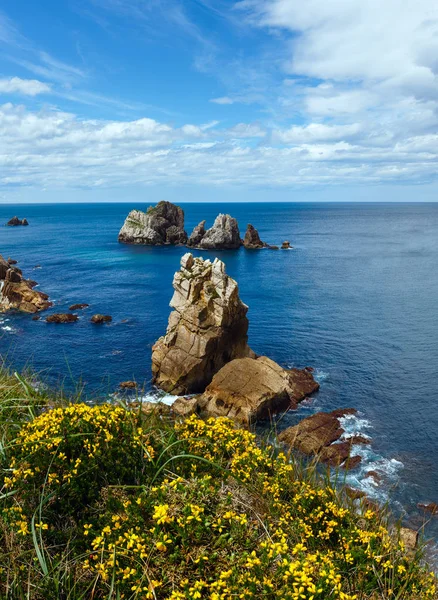 Arnia Beach coastline landscape. — Stock Photo, Image