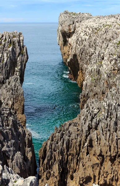 Bay of Biscay rocky coast, Spain. — Stock Photo, Image