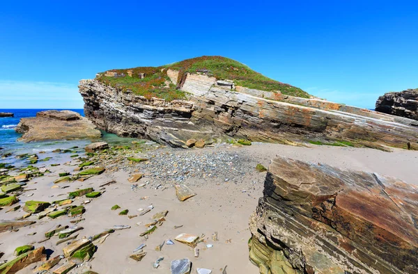 Zomer Atlantische kust en strand (Galicia). — Stockfoto