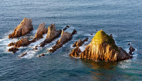 Sharp islets. Asturias, Spain. — Stock Photo, Image