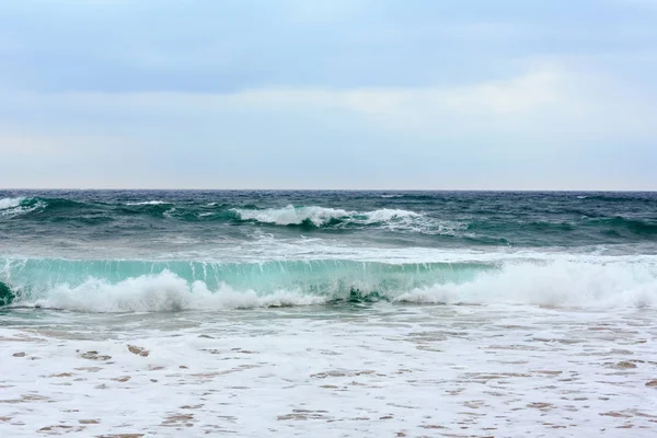 Zee storm landschap. — Stockfoto