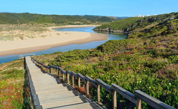 Aljezur river summer view (Portugal). 