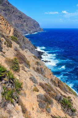 Yaz kayalık Sahil (Costa Blanca, İspanya).
