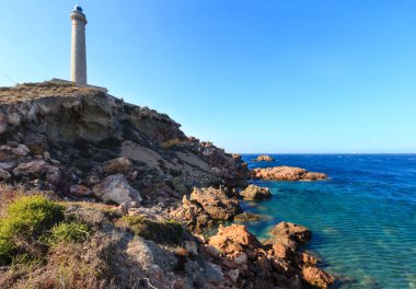 Cabo de Palos lighthouse (Spain). 