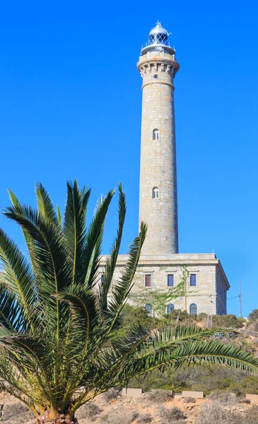 Cabo de Palos lighthouse (Spain). — Stock Photo, Image