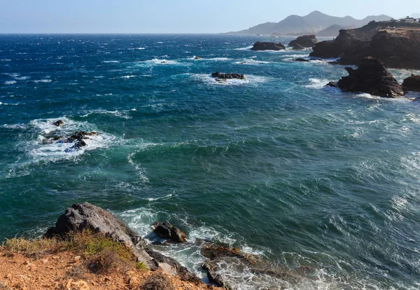 Atlantic ocean stormy view, Spain. — Stock Photo, Image