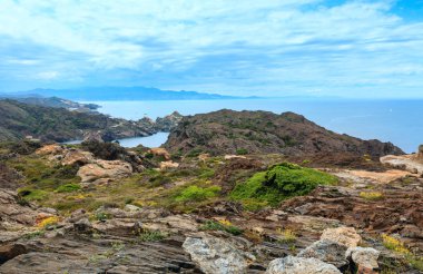Costa Brava yaz görünümü, İspanya.