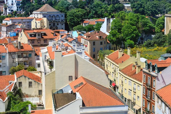 Lisbon cityscape from roof, Portugal. — Stock Photo, Image