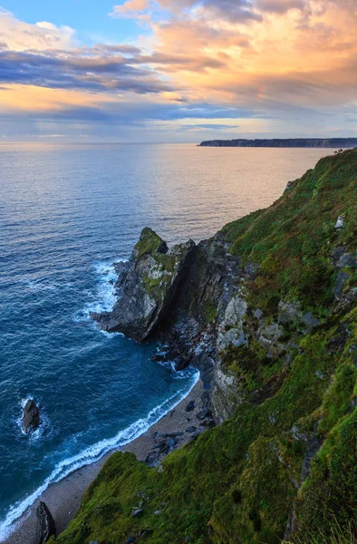 Atlantic spring evening coastline landscape (Spain). — Stock Photo, Image