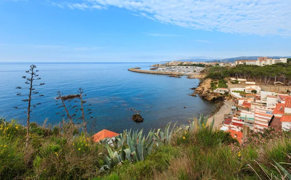 Verão vista da costa do mar (Palamos, Espanha ). — Fotografia de Stock