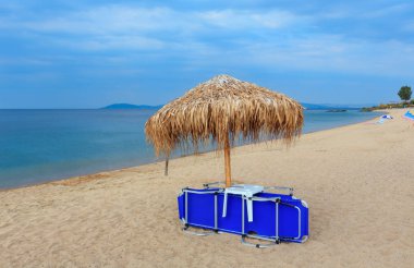 Yaz sabah beach (Chalkidiki, Yunanistan).