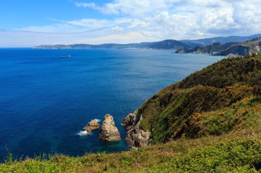 Atlantik Okyanusu yaz kıyı şeridi.