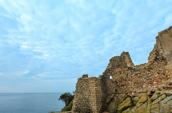 Castle ruins, Palamos, Spain. — Stock Photo, Image