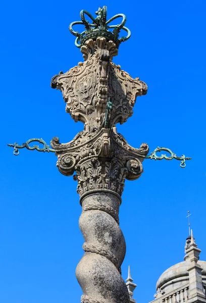 Medieval pillory, Porto, Portugal. — Stock Fotó