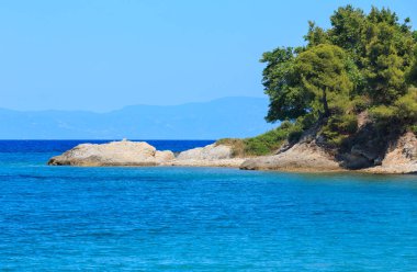 Ege Denizi Sahili (Chalkidiki, Yunanistan).