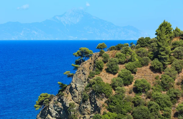 Egeiska havet kusten (Halkidiki, Grekland). — Stockfoto