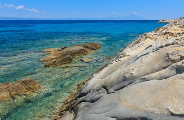 Ege Denizi Sahili (Chalkidiki, Yunanistan).