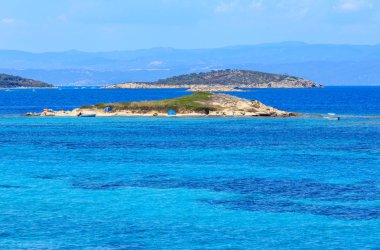 Ege Denizi Sahili (Chalkidiki, Yunanistan).