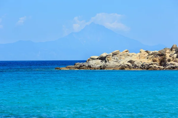 Costa del Mar Egeo (Calcidica, Grecia ). — Foto Stock