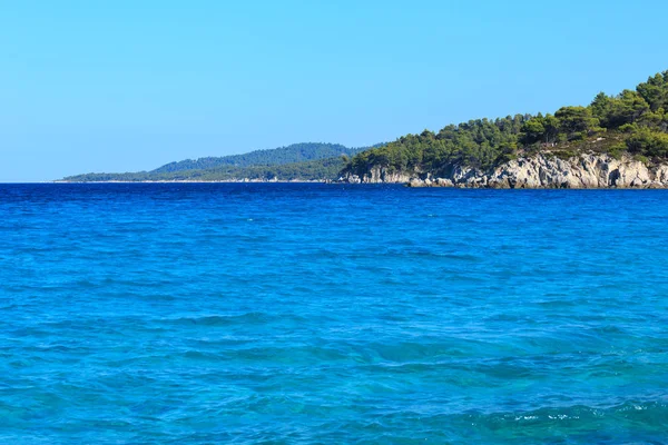 Egeiska havet kusten (Halkidiki, Grekland). — Stockfoto